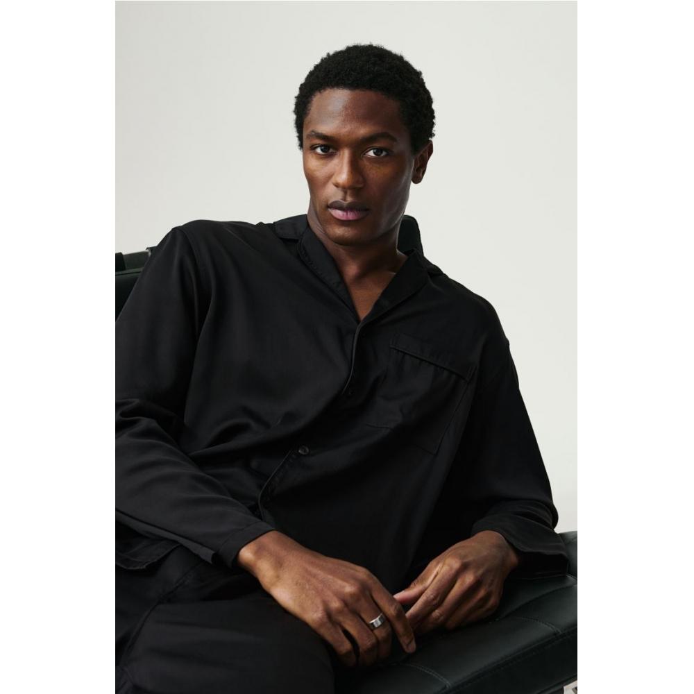 H M pajaMa sHirt And Pants Black