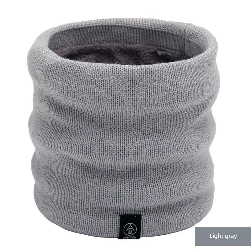 Scarf Men's Autumn and Winter Pullover Women's Heattech Windproof Fleece Thickened Cervical Neck Scarf Mask Scarf Bandana
