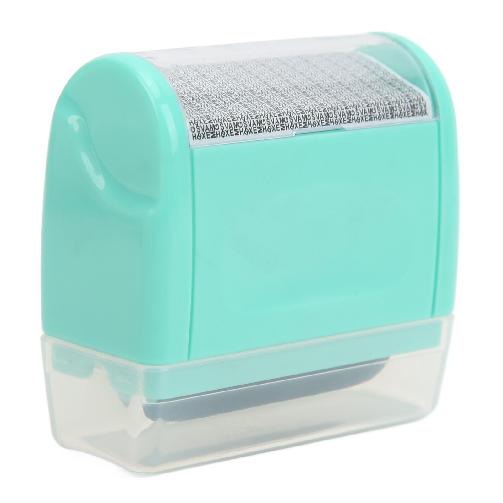 

Confidential Stamp Photosensitive Roller Detachable Window Small Body Identity Protection Roller StampsGreen