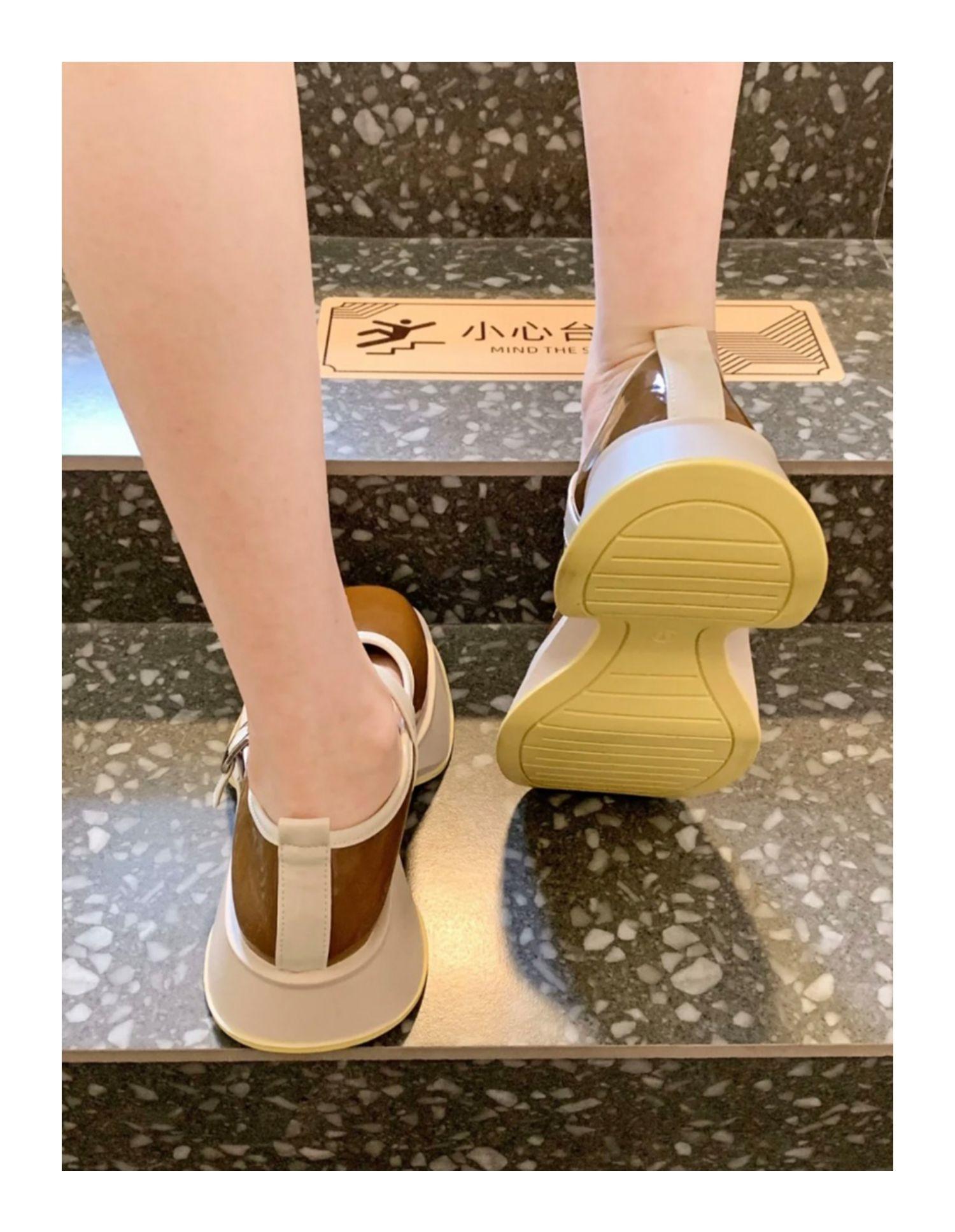 Женские туфли на платформе Оксфорды Женская обувь Универсальные балетки из лакированной — фото 7