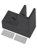Matt Black Shower Door Glass Clamp for 812 Mm Glass Panels 90 Degree Angle for Secure Installation and Contemporary Style