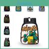 Mochila Escolar Grande Capacidade Tartarugas Ninja Com Estampa Divertida de Desenho Animado Material Impermeável e Respirável