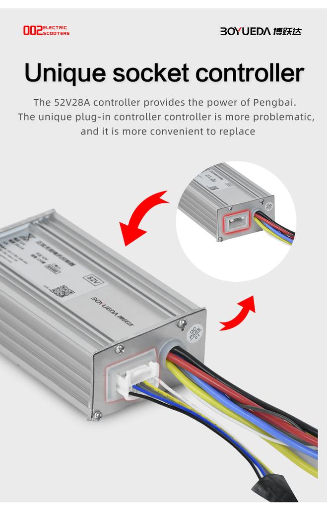BOYUEDA Q7Pro Escooter 3200W Doppelmotor 52V19AH Batterie Doppelantrieb 10 Zoll E-Scooter für Erwachsene Leiser Reifen Faltbarer Elektroroller