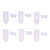 100Pcs Portable Flip Lid Transparent Capsule Storage Containers Pill Box