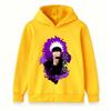 Kids Boys Girls Pullover Hoodie, Trendy Anime Character Printed Casual Hooded Sweatshirt with Purple Graphic, Comfortable Long Sleeve Top for Daily X