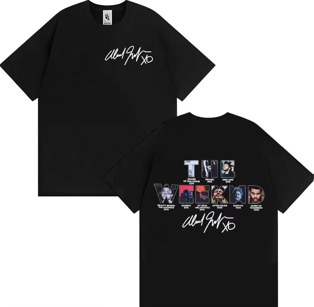 

The Weeknd Hurry Up Tomorrow Album Cover 2025 T Shirt Mens Clothing High Street Short Sleeve Tshirt Unisex shirts 4XL
