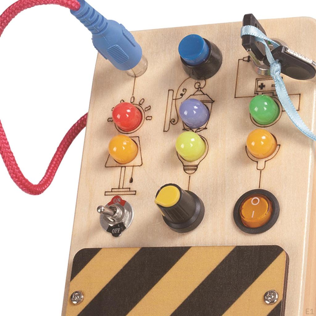 Toy Busy Board Toggle Switch Developmental for Preschool Kids