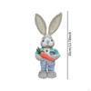 Easter Bunny Figurine Statue Cartoon Souvenir Party Decoration Handicraft 35cm for Garden