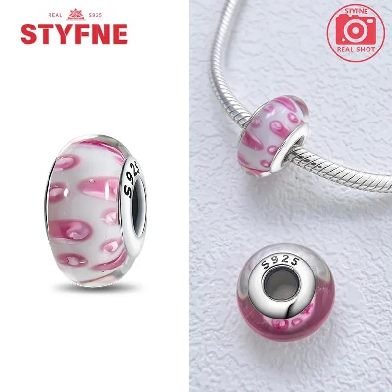 Copper Metal Colorful Flower Series Murano Glass Bead Components Luxury Charm Bead Component Compatible With Authentic Original Bracelet High Quality