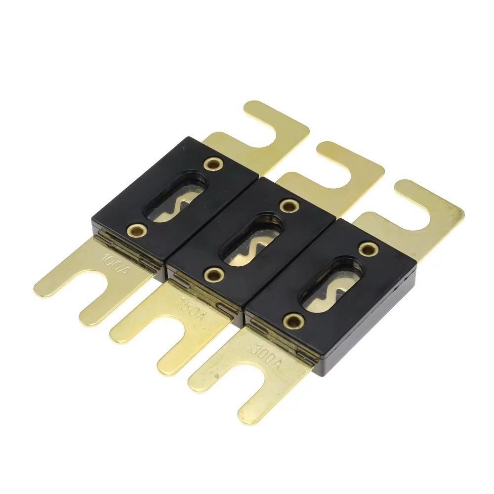 

Wear-resistant Bolt-on Fuse Gold Plated Auto Blade Fuse ANL Inline Fuse Car Audio Video Systems 40A