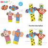 Baby Elephant Monkey Wrist Rattle Toy With Soft Fabric Material For Early Education And Sensory Development