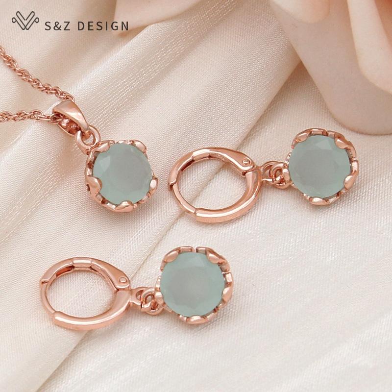 

Модные милые серьги с цирконием, круглые цветы, серьги-капли, комплекты ювелирных изделий для женщин, ожерелье с подвеской для свадебной вечеринки