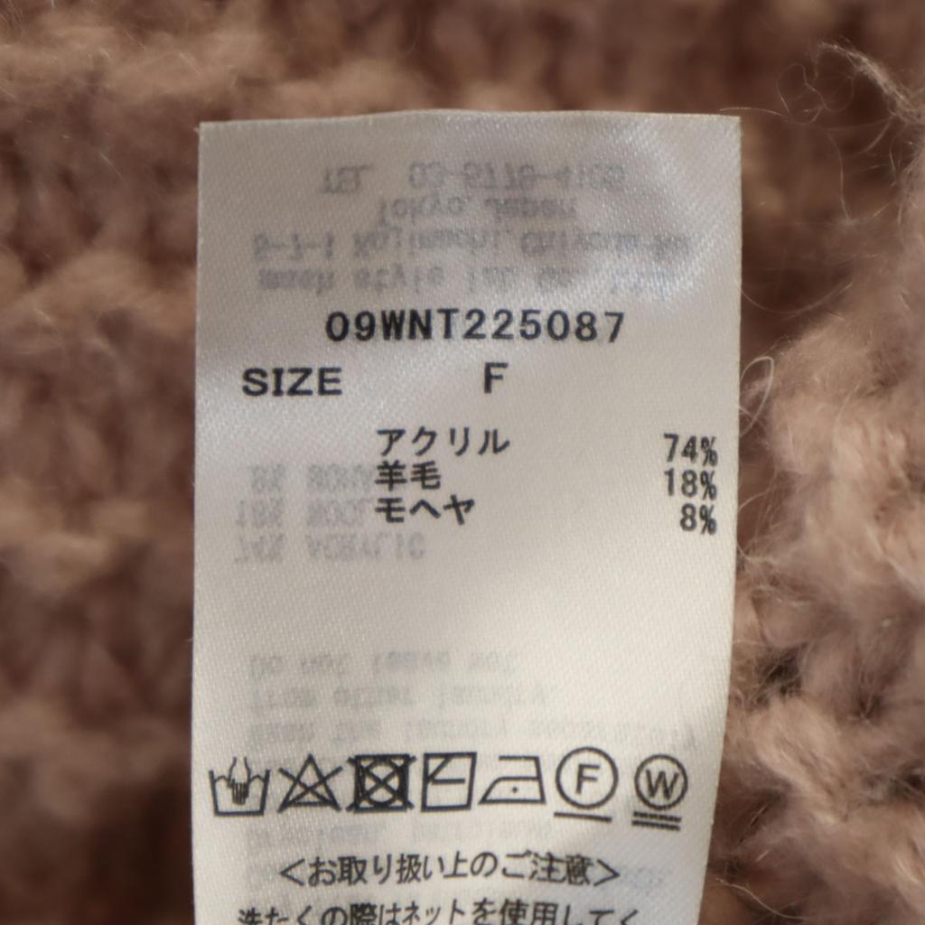 Mila Owen Long sleeve V neck sweater F pink knit Women Used