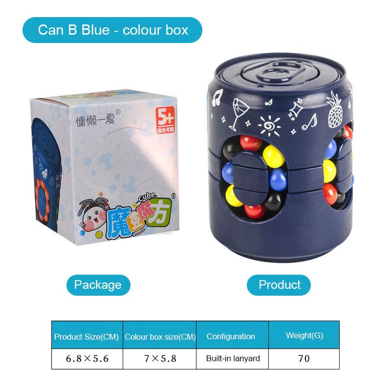 

Волшебный боб банка головоломка кубик, волшебный кубик и спиннер, вращающаяся игрушка-спиннер