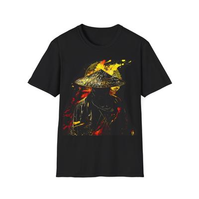 Samurai T-Shirt, Ronin T-Shirt, Samurai With Straw Hat Shirt, Warrior Tee,
