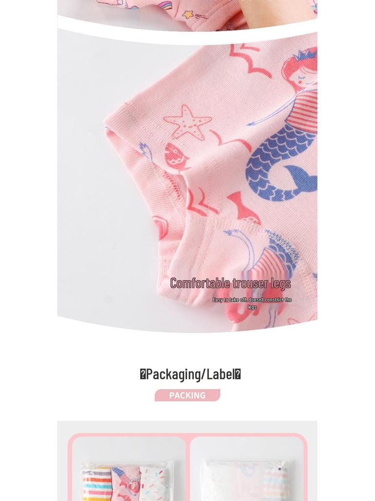 Girls' 100% Cotton Boxer Briefs - Toddler and Baby Underwear