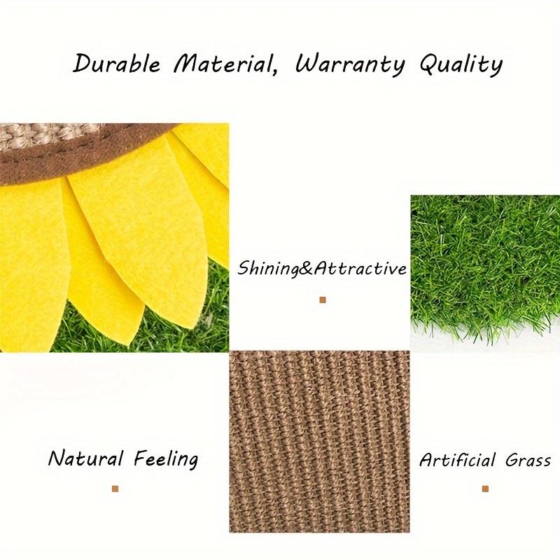 Sisalová škrabadla pro kočky s rozkošným tvarem slunečnice, skvělý dárek pro vaši kočku