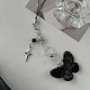 Beautiful Butterfly Phone Ornament Keychain Colorful Butterfly Pendant Phone Chain Accessory Pendant for Keys Backpacks