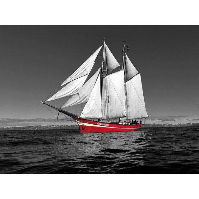 DIY Diamond Painting Flowers Rose Full Square Round Scenery City Street Diamond Mosaic Black And Red Cross Stitch Handmade Gift