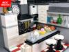 Set MOC Steine Heimdekoration DIY Kochbereich Bausatz Lebensmittel Lernfokus Konstruktionsbausteine Spielfiguren ideal für Kinder Weihnachtsgeschenke