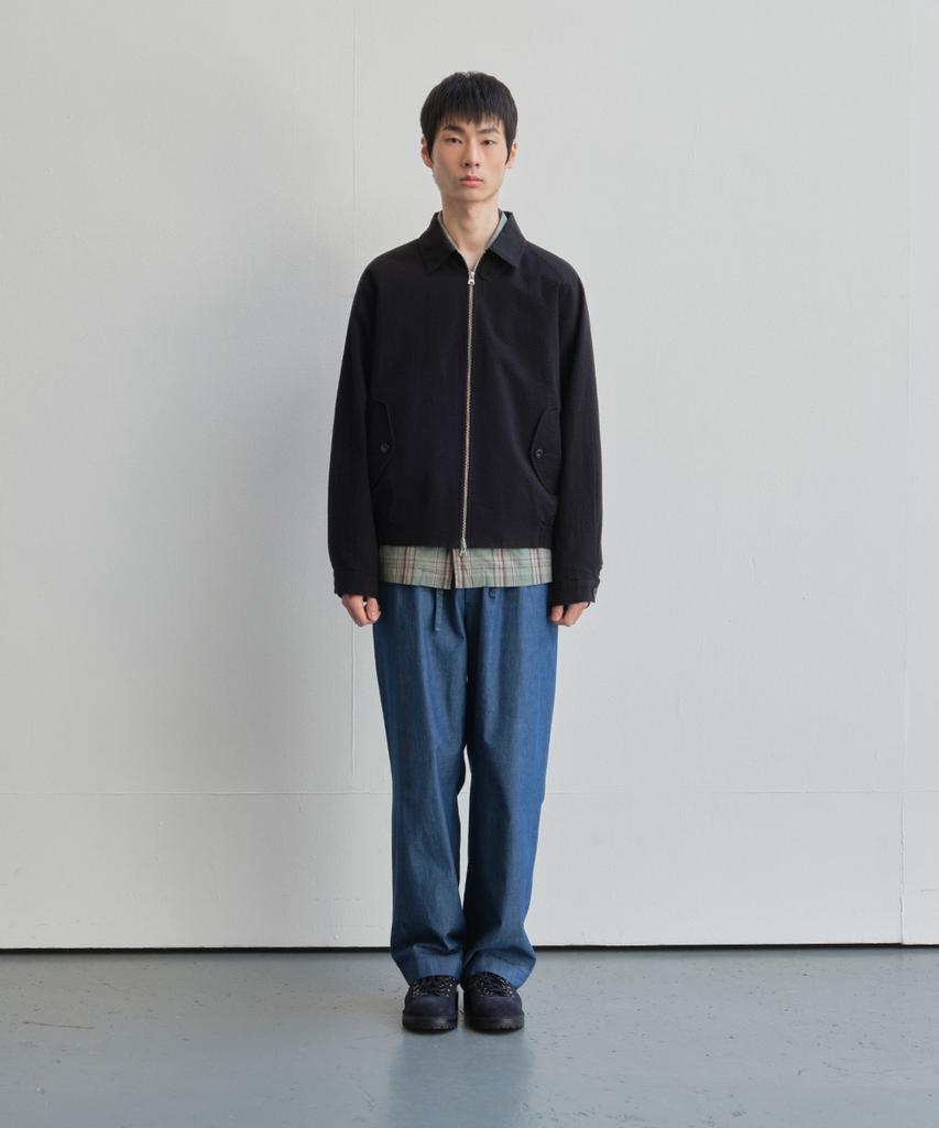 Holliseon Cove Chambray Drape Loose Pants Blue