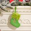 Stylish Embroidered Alphabets Christmas Stocking Knitted Festival Sock for Children Multicolors Holiday Stockings