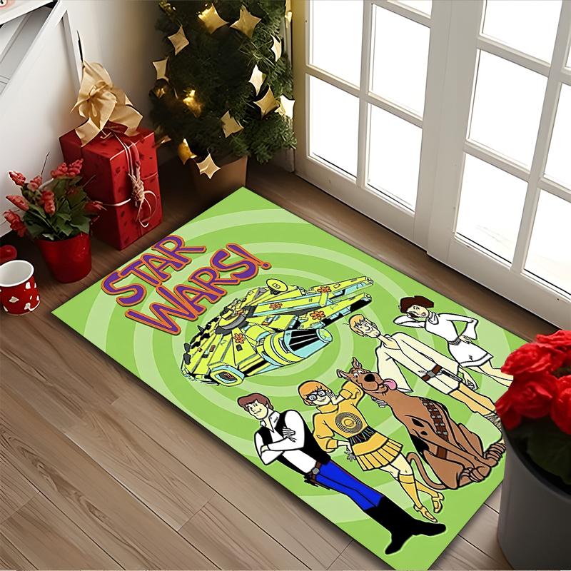 1pc SCOOBY-DOO Rug, Digital Printed Home Chair Sofa Mat, Durable Office Area Carpet, Beautiful Festival Decorations