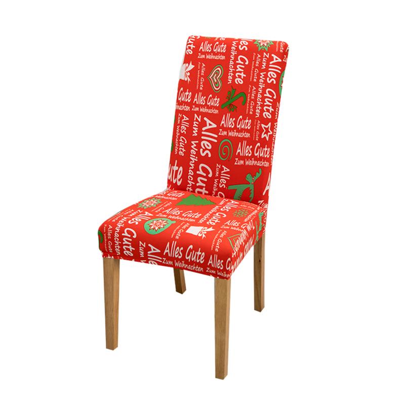 Christmas Chair Covers Stretch Washable Christmas Chair Protector Slipcovers For Kitchen Home Dining