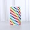 Spot Regenbogen Gestreifte Süßigkeitentüte - Bunte Partydekoration Geschenktüte zum Backen, Henkelloses Kraftpapier