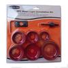 9-Piece Woodworking & Gypsum Board Hole Saw Set with Center Point Drill for Plastic Drilling
