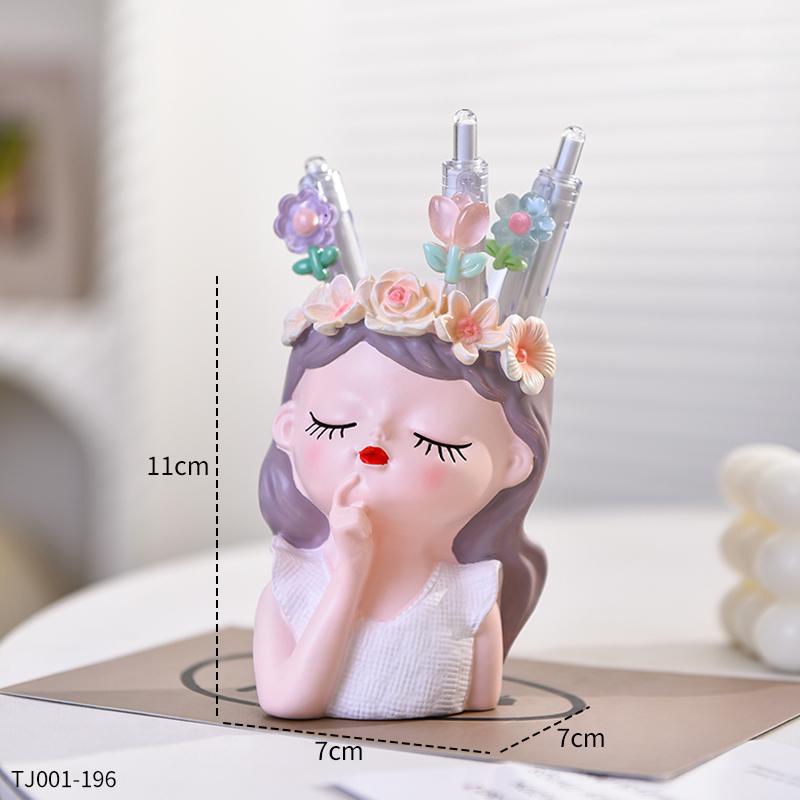 

Cute Fairy Pen Holder Ins Storage Desktop Organizing Storage Cartridge Flower Fairy Pen Holder Gift for Children