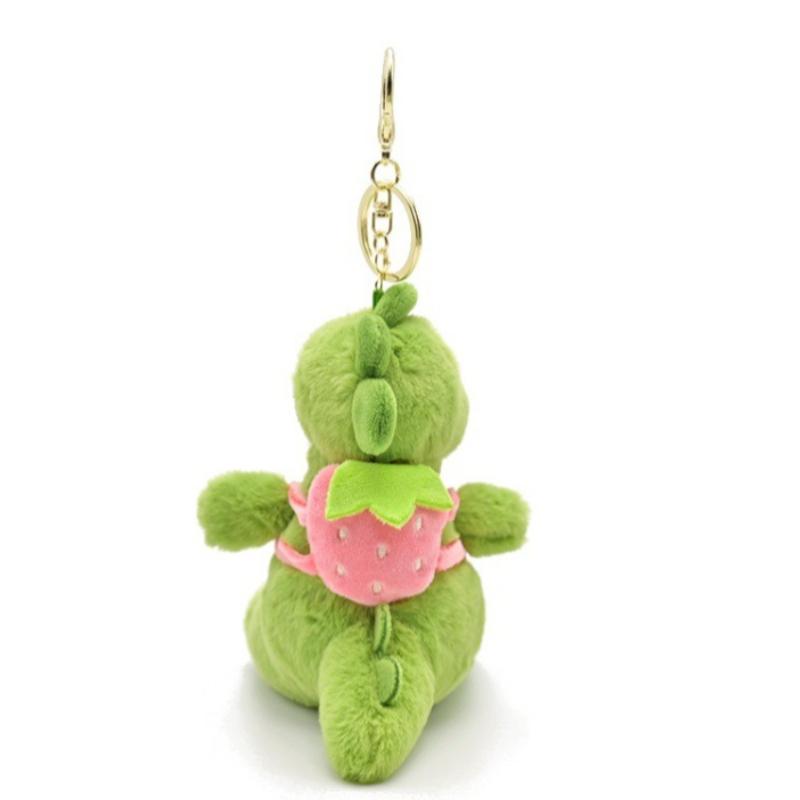 Roztomilý zelený dinosaurus plyšový přívěsek na klíče měkké plyšové zvířátko přívěsek na tašku klíčenka Kawaii panenka dárek pro dívky chlapce ženy
