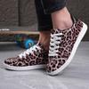 Fashion Plus Women Sneakers Breathable Students Casual Shoes Sports for Girls Flat Leather Leopard Print Shoes Vulcanize Desginer 2025