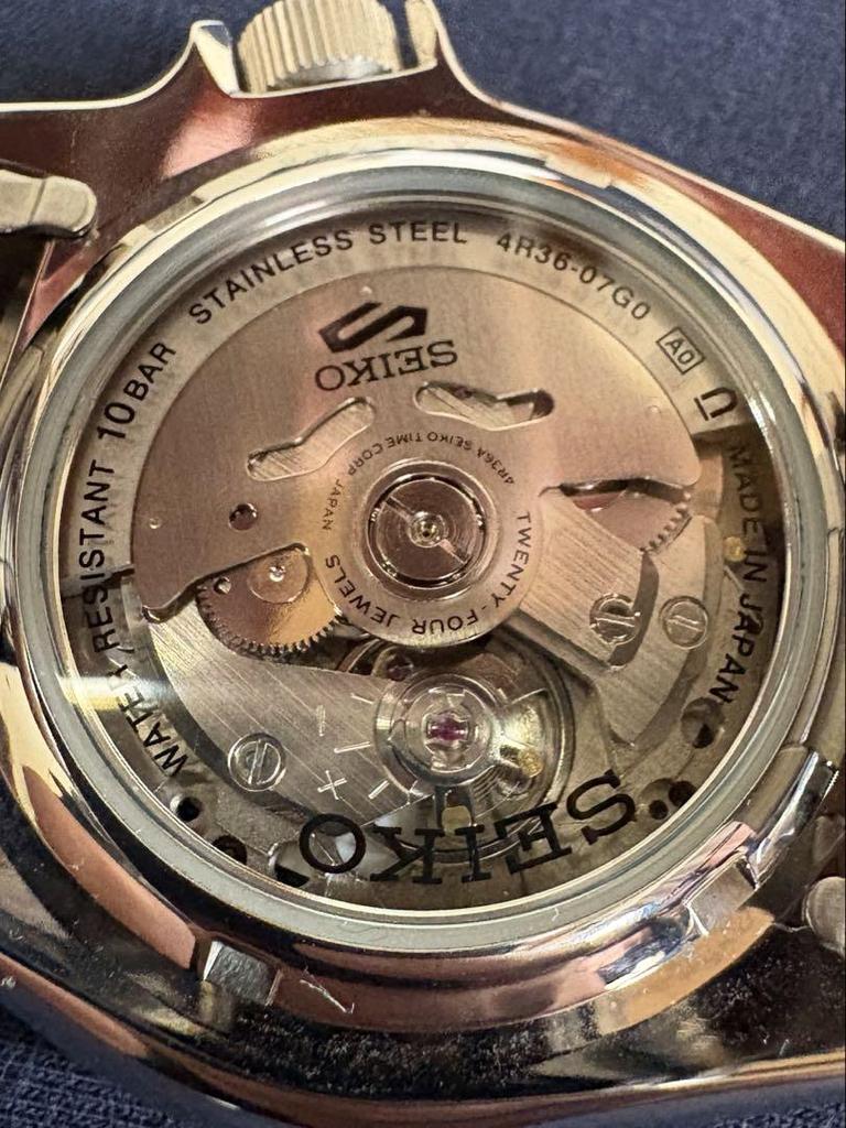 [USED] Next-day shipping until October. Seiko 5 Sports 4R36-07G0 5-year warranty.