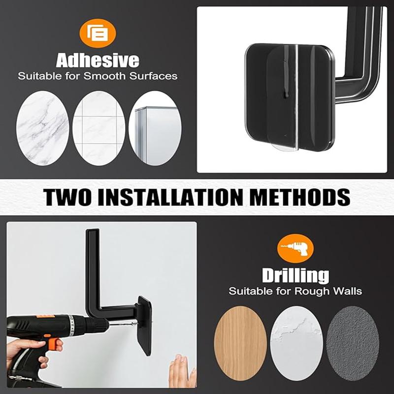 No-Drill Adhesive Hat Rack: Wall-Mounted Baseball Cap Organizer for Doors & Closets – Space-Saving Cap Storage Hooks, Hanger, and Holder