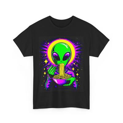 ALIEN RAMEN ART Tshirt TEE GIFT MEN WOMEN TEENS UFO TOKYO STREET WEAR COOL SHIRT