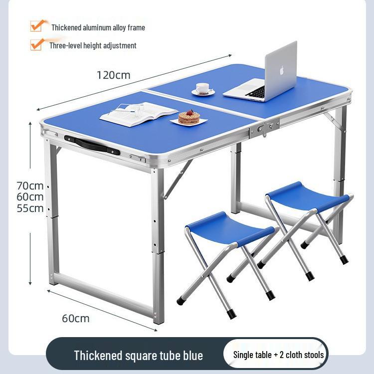 Aluminum Alloy Portable Folding Table and Chairs for Outdoor Market Promotions