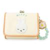 Marimo Craft Miffy Bijou Series with Bead Charm Compact Mini Coin Card Scandinavian Cute and Character W95 X H80 X Tri-fold Wallet, Ivory, (Flower
