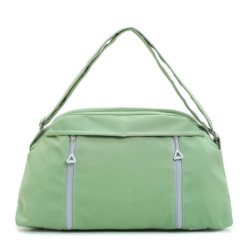 Damen Frische und Einfache Trocken- und Nassfach Sport-Yogatasche für Kurztrips zum Spielen Kontrastfarbene Reisetasche Kann am Trolley befestigt werden