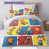 Set Copripiumino Trapuntato Dog Man Federa Decorazione per la Casa Regalo di Compleanno (1 * copripiumino + 2 * federa, senza nucleo)