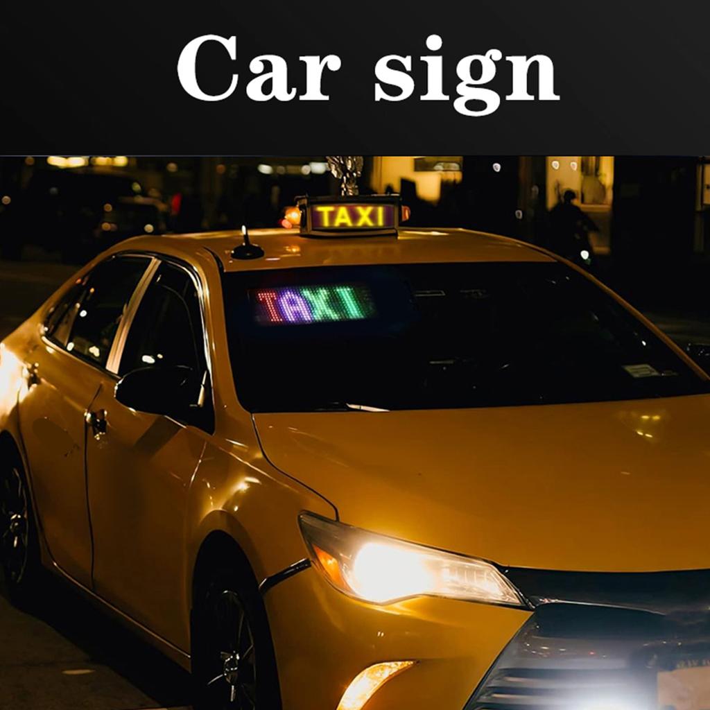 LED Flexible Display APP BT Car Advertising Screen Full Color Intelligent Vehicle Sticker Soft Screen Display IP65