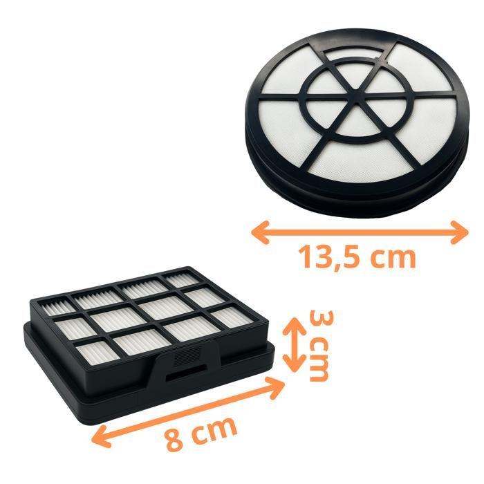 Filter - PHONILLICO - Set of 4 - Compatible Bosch BBZ152EF Series 2 - Replacement 17006053/17001740 - White