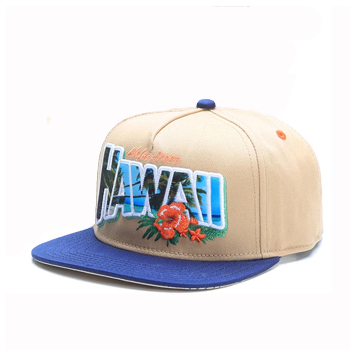 Hawaii Cap Hip Hop Adult Casual Shade Baseball Cap Sports Running Cycling Breathable Flat Rim Cap