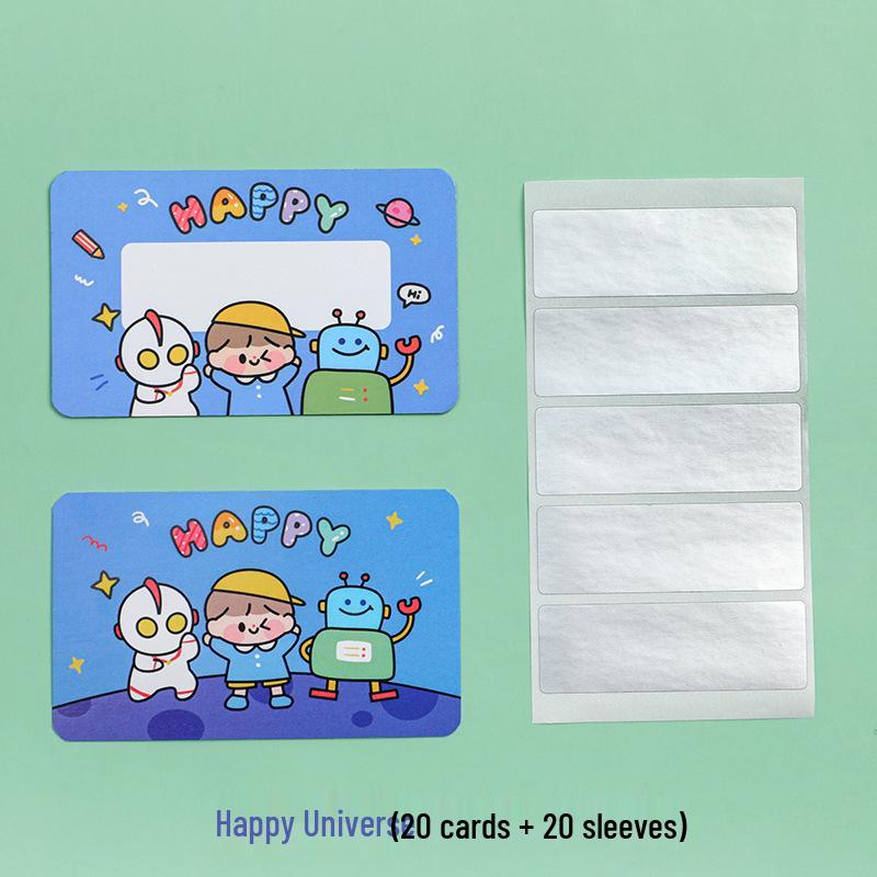 Children s DIY Cartoon Scratch-Off Cards - Creative Lottery-Style Student Rewards