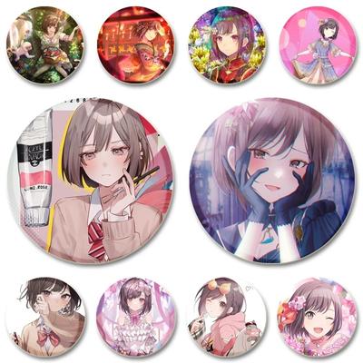 32/44/58MM SEKAI Shinonome Ena Abzeichen DIY Anime Mädchen Brosche Pins für Personalisierung Outfits Geschenke Accessoire Rucksack Schmuck