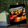 Fast Furious Tokyo Drift Flannel Blanket Super Soft Warm Cozy Blanket for Sofa Bed Office Travel All‑Season Home Decor Gift