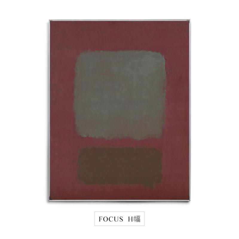Abstrakte bunte Mark Rothko Fokus Leinwand Malerei moderne Poster und Druck Wandkunst Bilder für Wohnzimmer Dekoration Cuadros