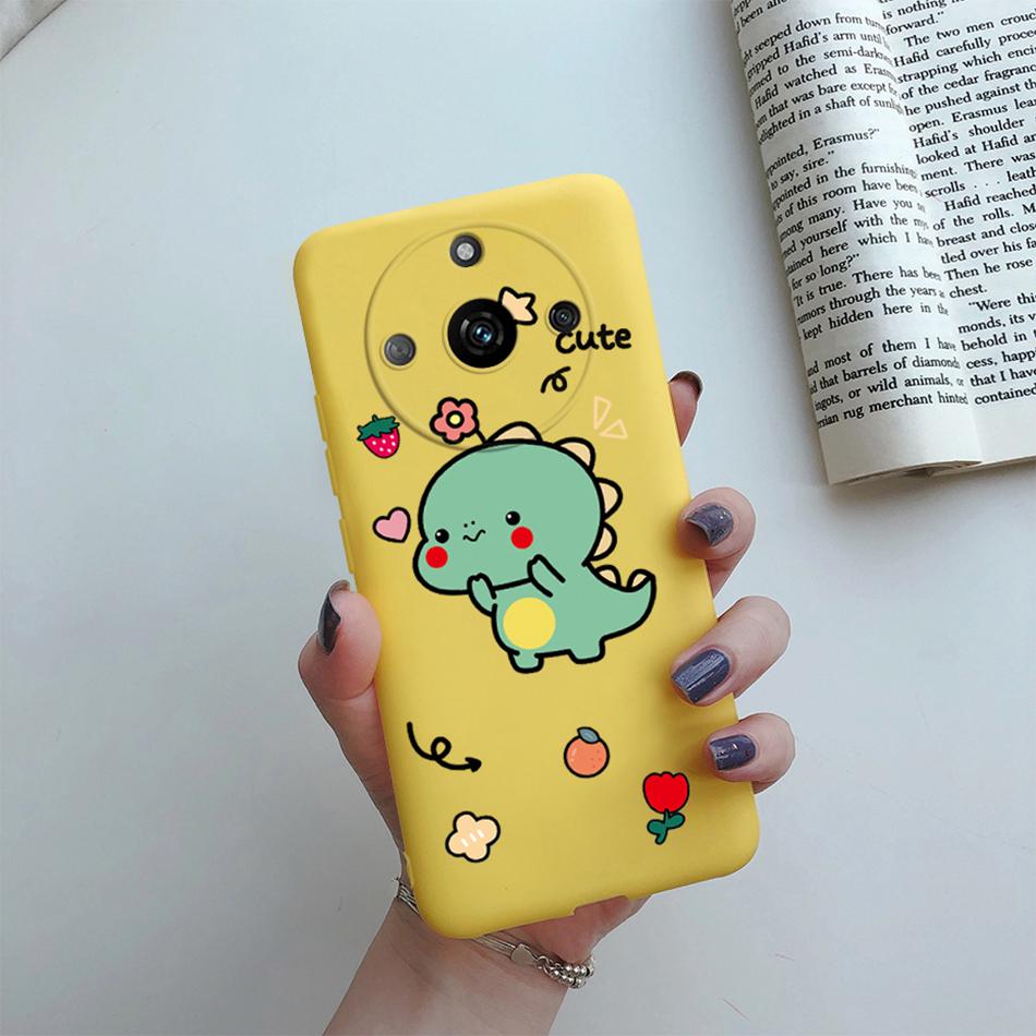 Für Cover Realme 11 Pro Plus Hülle RMX3740 Niedliche Cartoon Katze Blume Weiches Silikon Handyhüllen Für Realme11 11Pro+ 5G 2023 Bumper