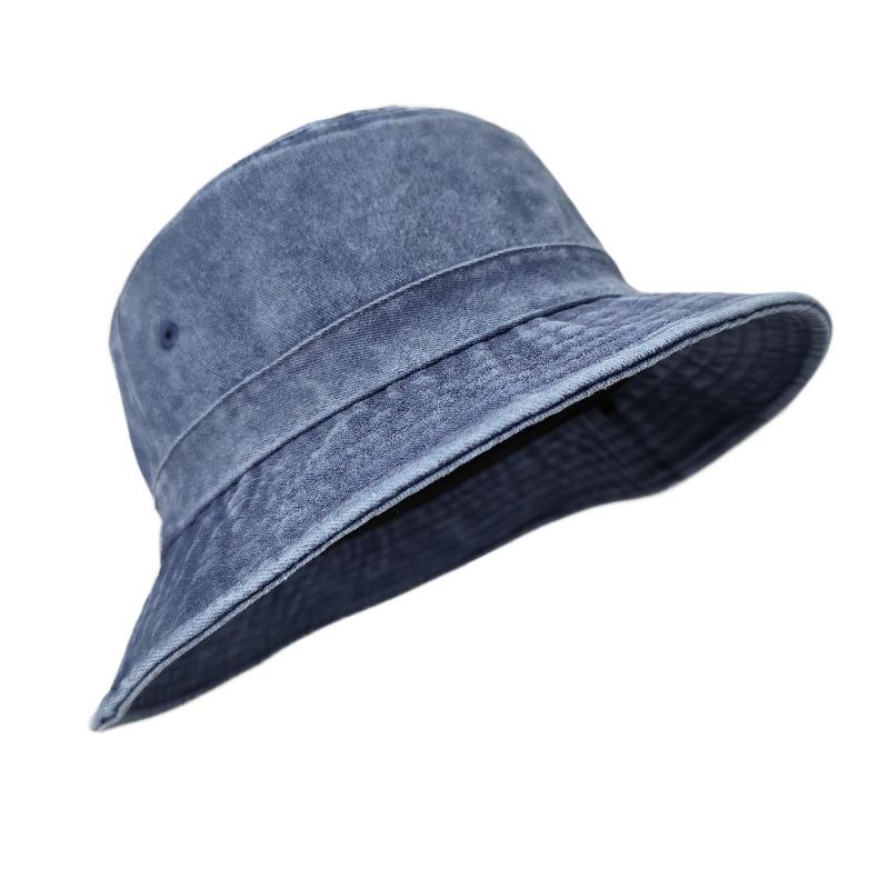 Sombreros de Pescador de Mezclilla Lavada Cabeza Grande Coreanos para Hombre Sombrero de Sol Talla Grande 64 cm Oversize Bob Panama Unisex Talla Grande Gorra de Pescador personalizado