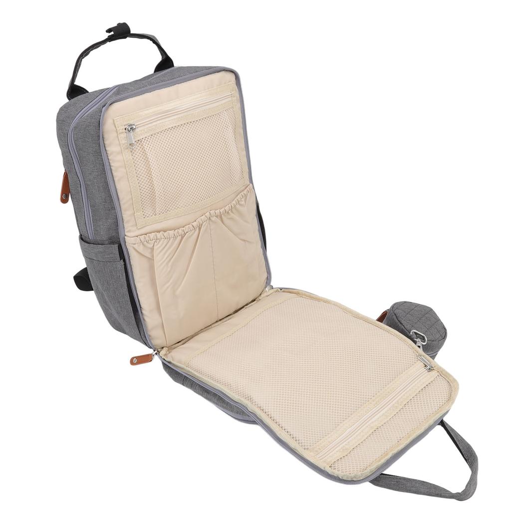 Torba na pieluchy, plecak z haftem, podwójne ramiona, 20 l, duża pojemność, plecak dla mamy, torba na pieluchy z